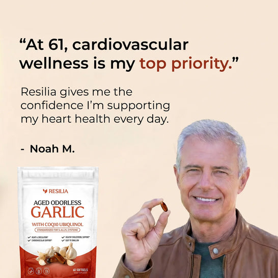 Noah describing his Resilia garlic routine