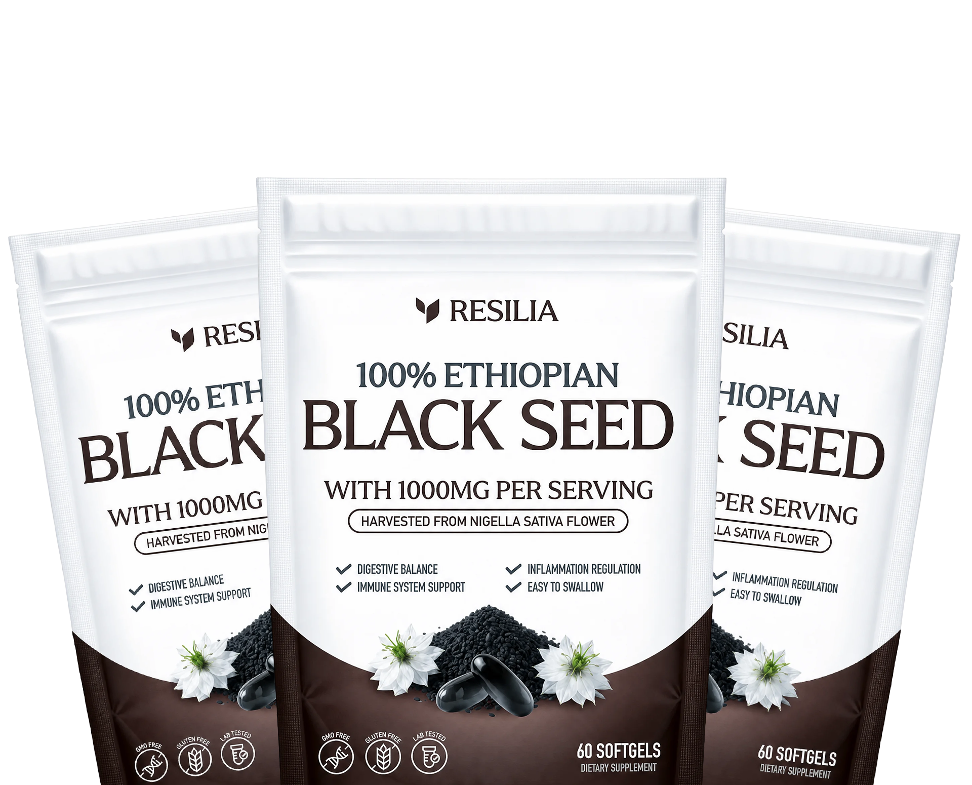 Resilia Ethiopian Black Seed Oil product lineup