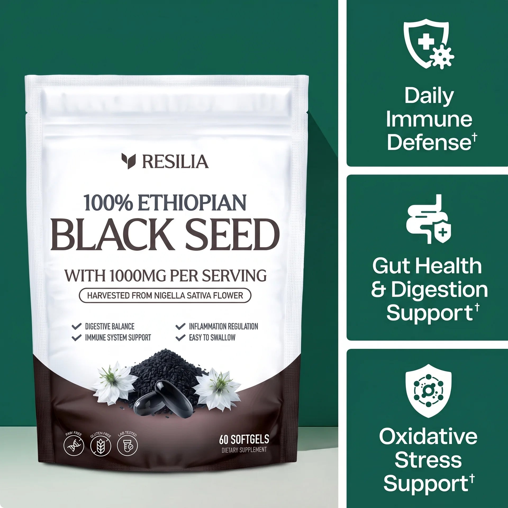 Resilia Ethiopian Black Seed Oil supplement