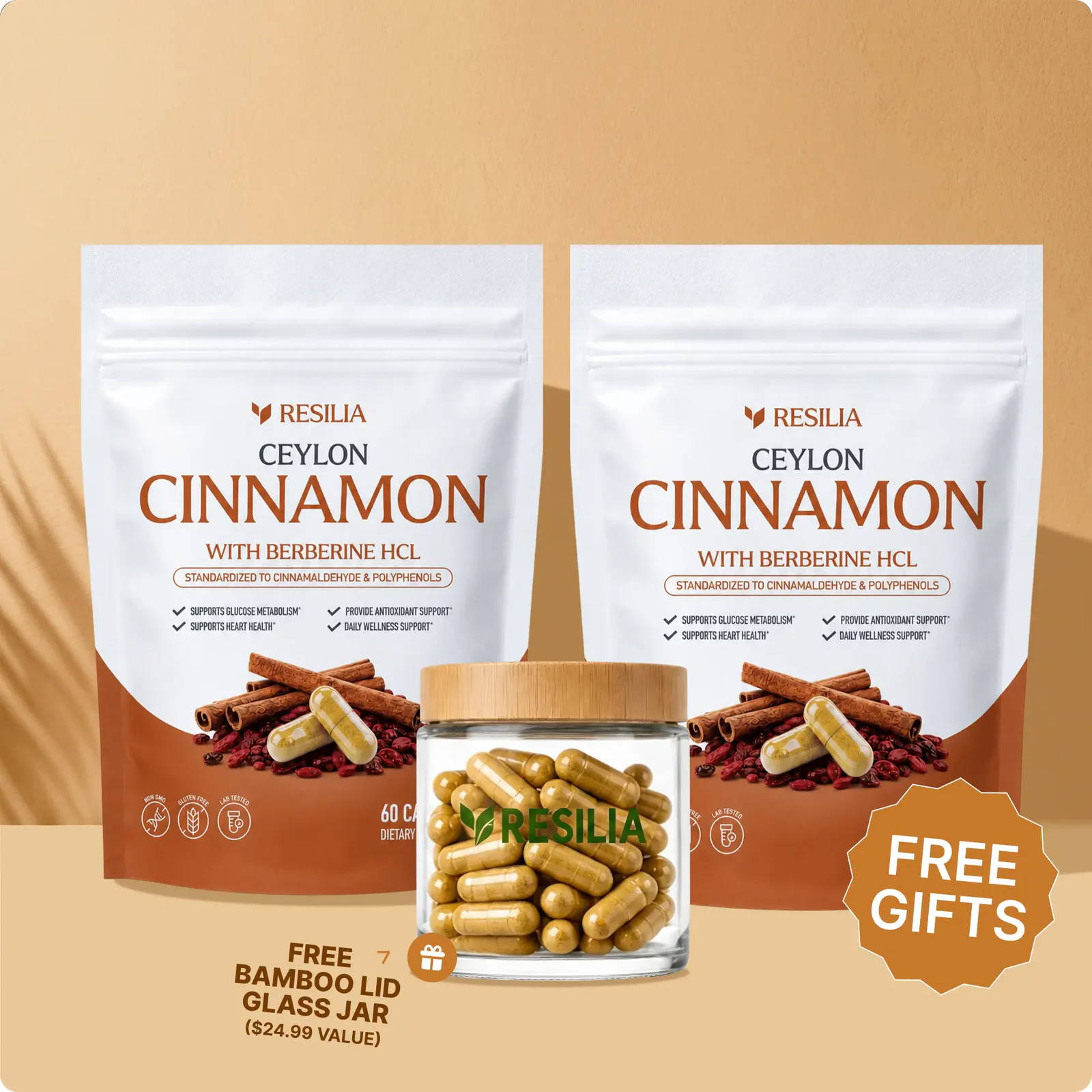 Resilia Ceylon Cinnamon supplement